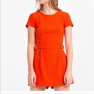 Zara orange romper Size small